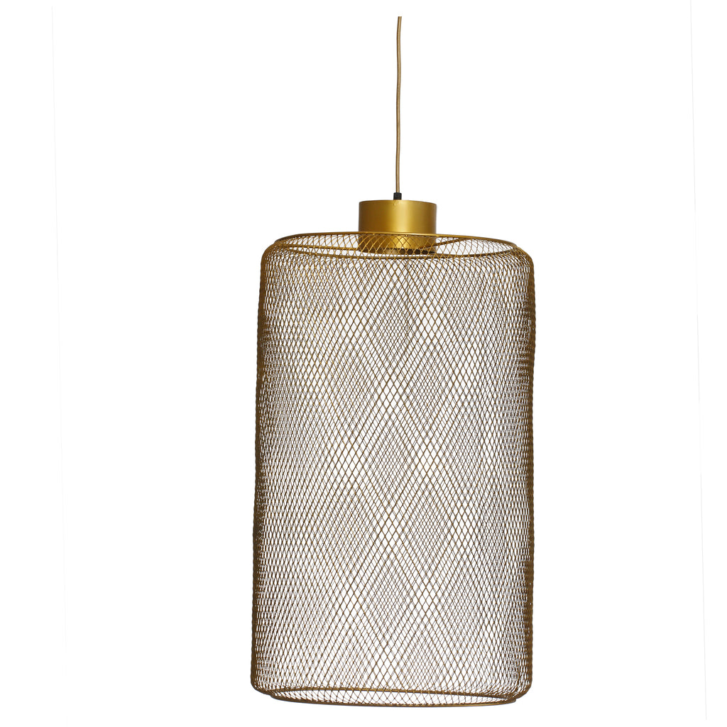 Mesh Iron gold hanging lamp round L