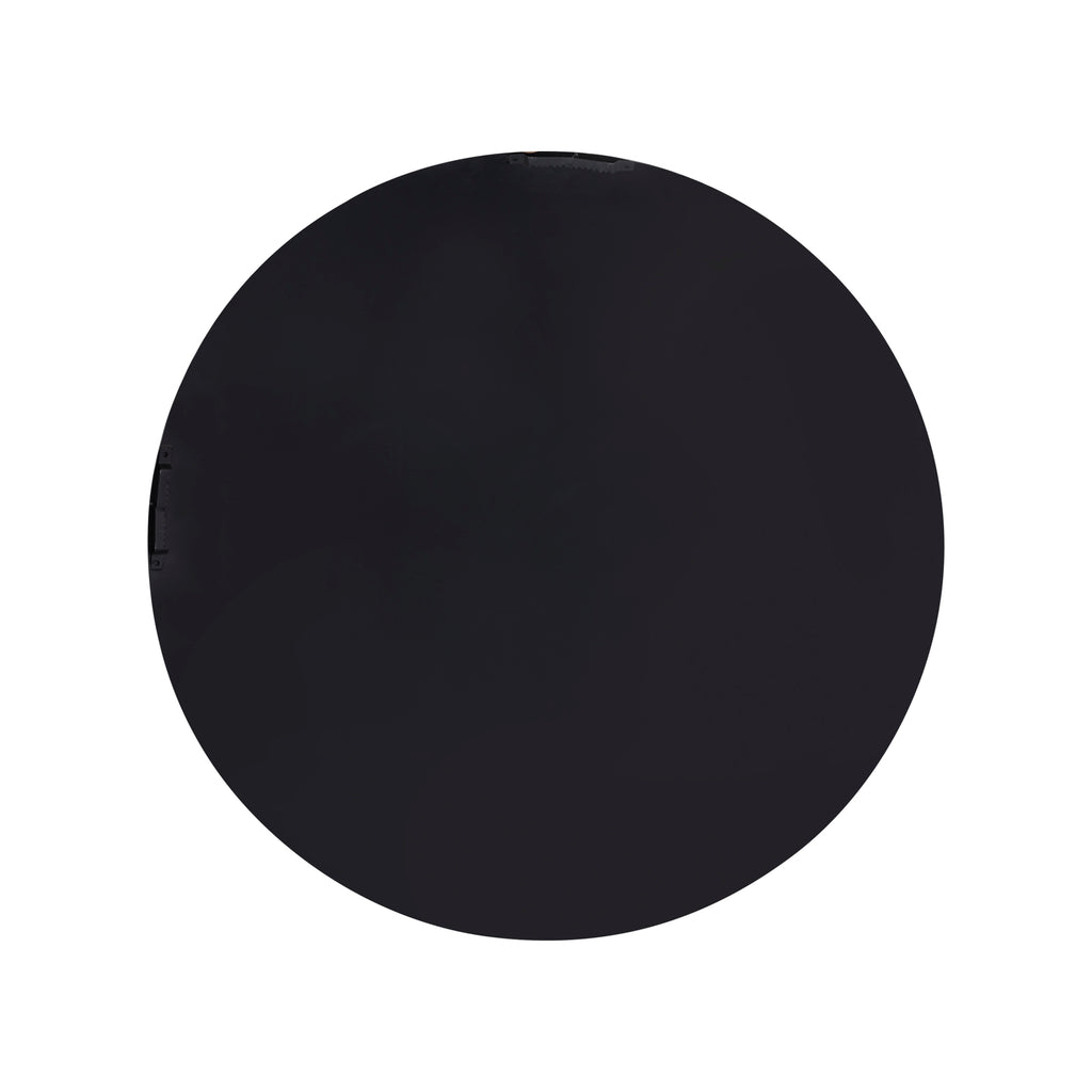 Miecke Black shimmer iron wall panel round L