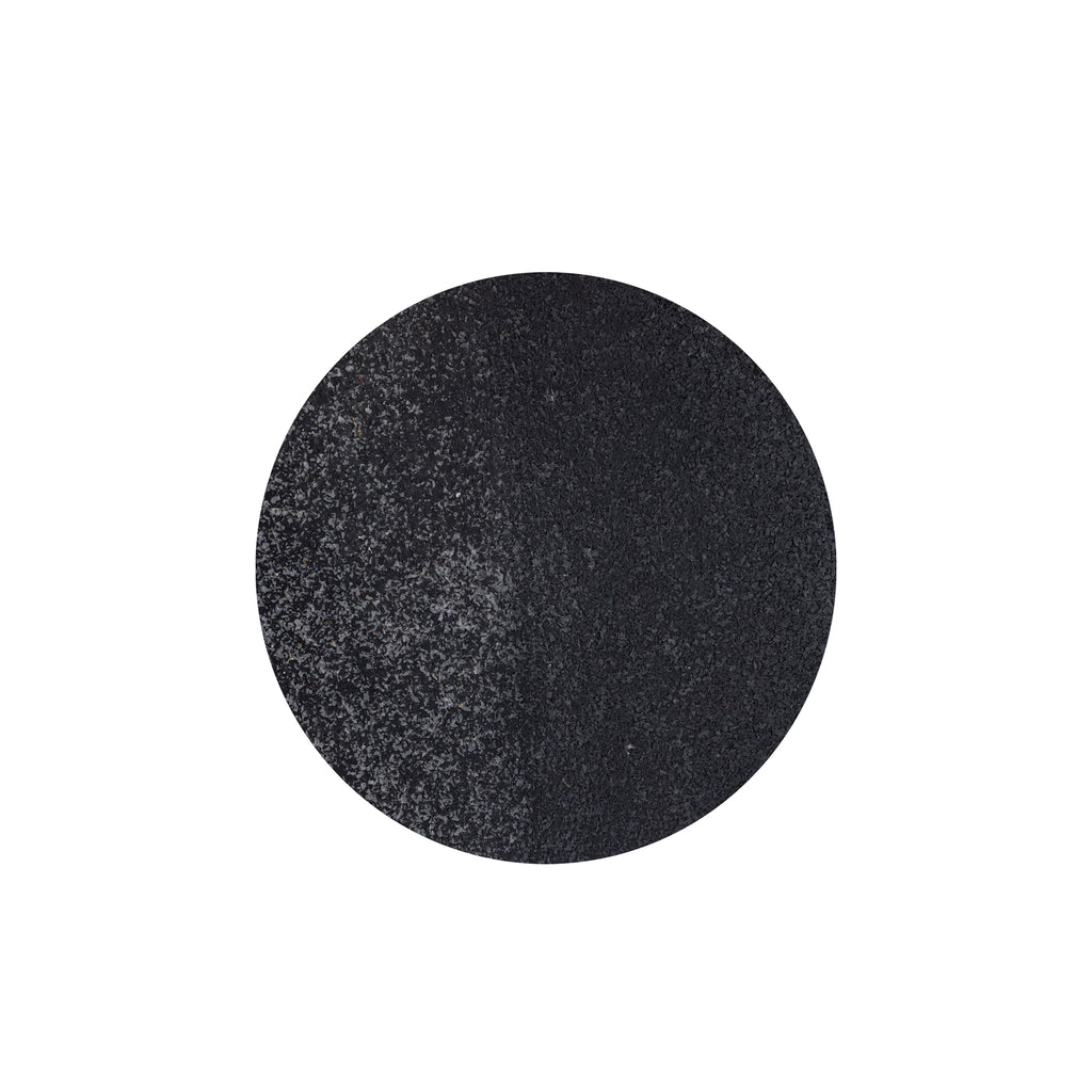 Miecke Black shimmer iron wall panel round S