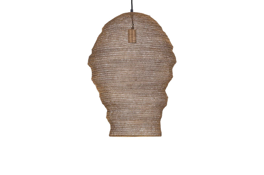 Miko Brass iron wired hanging lamp see through L