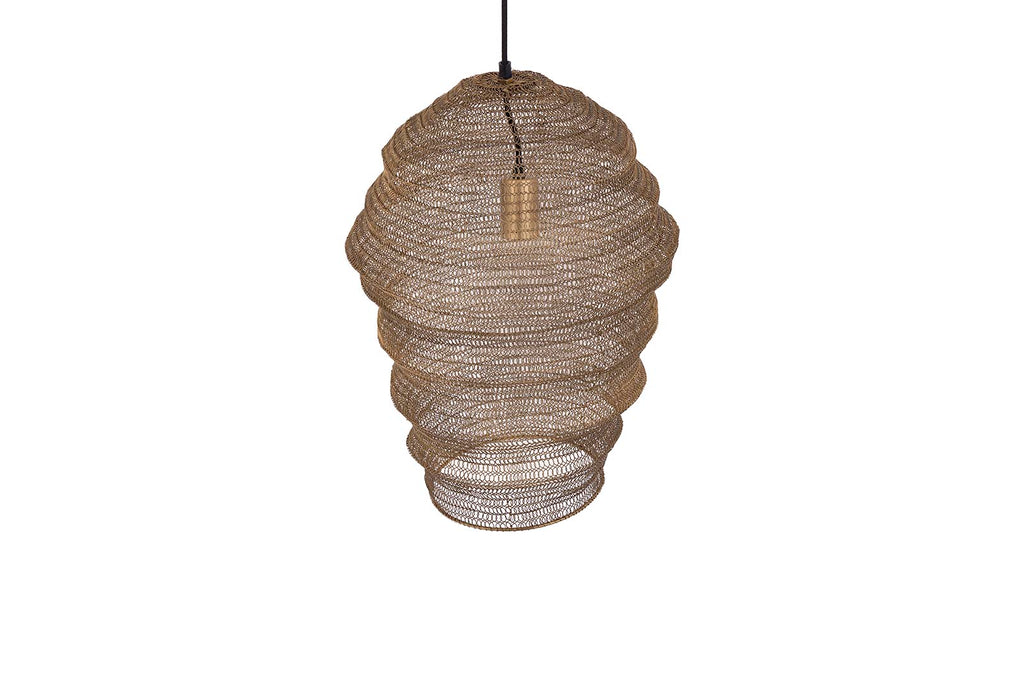 Miko Brass iron wired hanging lamp see through S