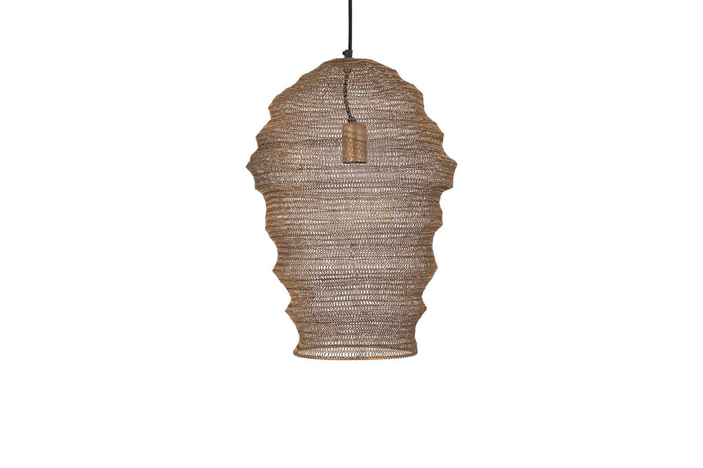 Miko Brass iron wired hanging lamp see through S