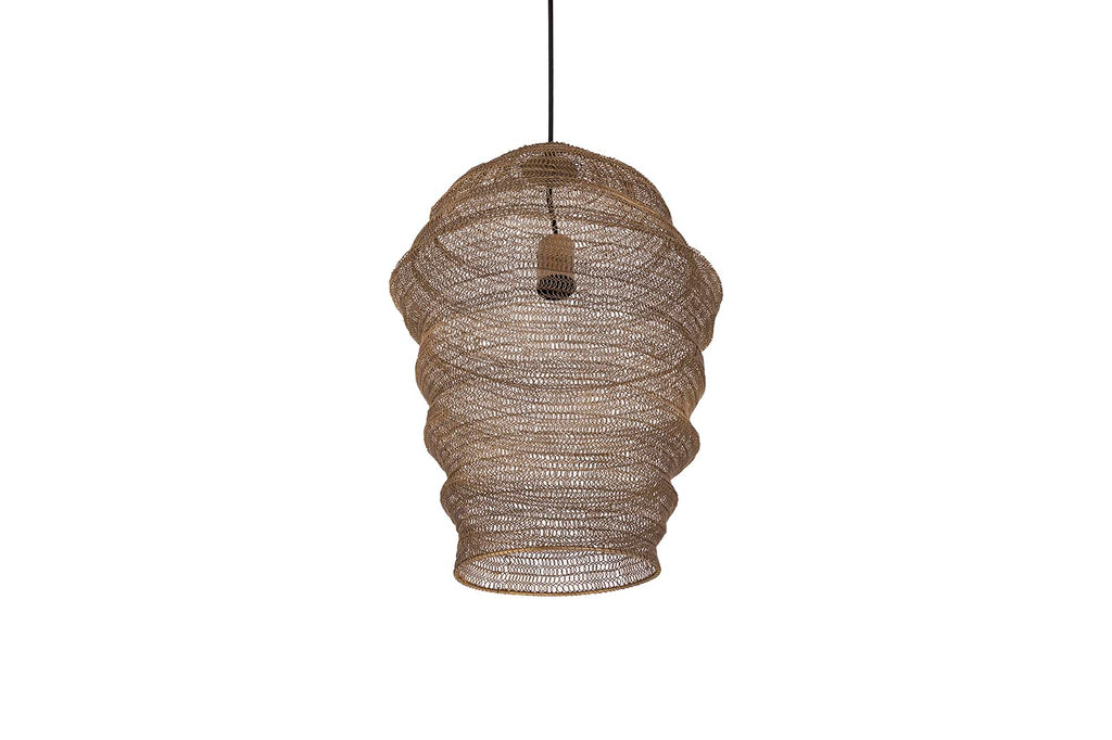 Miko Brass iron wired hanging lamp see through S