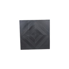 Mixa Black iron and veneer mix wall panel rectangl