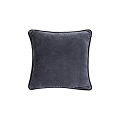 Nasim Dark grey cotton cusion with border square S