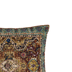 Navid Brown cotton cushion baroque style square S