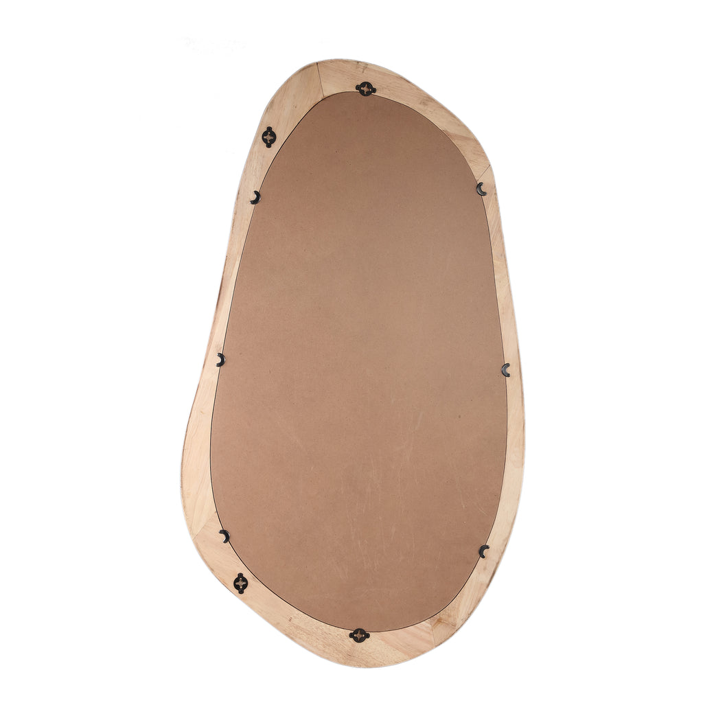 Neelix Natural rubberwood organic mirror L