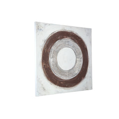 Nevis Cream wall panel square with circles