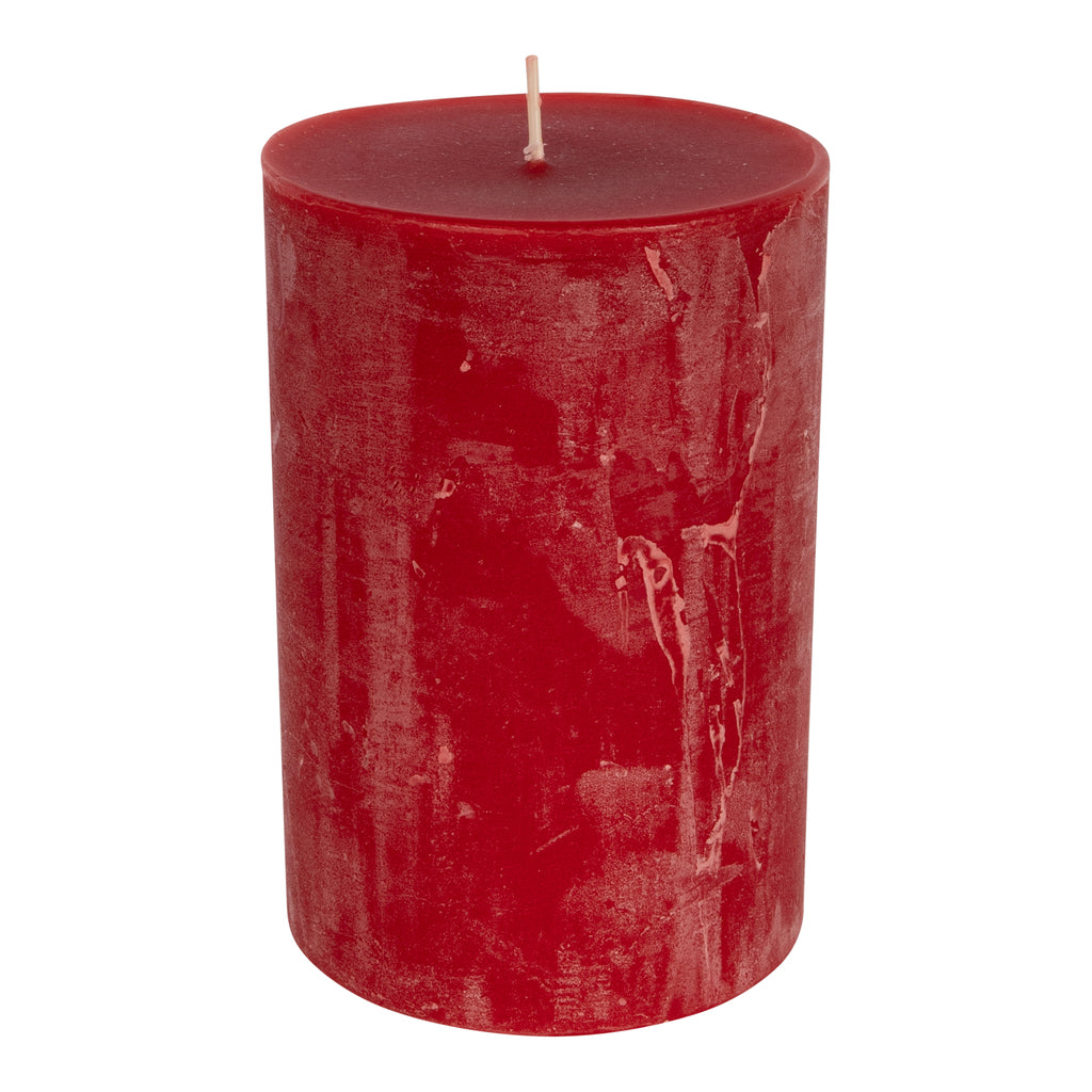 NEW Rustic Candle rubin pillar 140x80