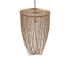 Nishan Gold iron chains round hanging lamp S