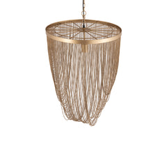 Nishan Gold iron chains round hanging lamp S