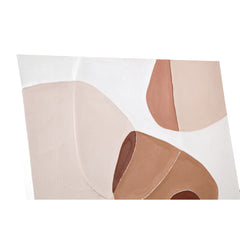 Olympia Brown canvas wall panell organic