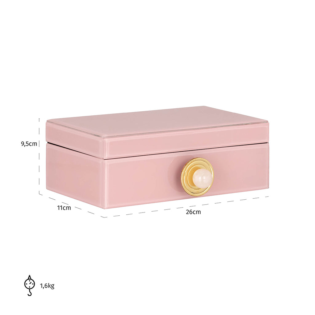 Opbergbox Jamila groot (Pink)