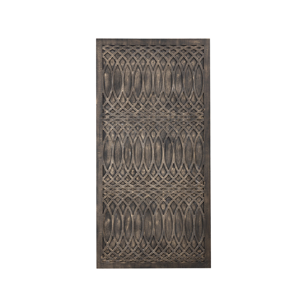 Osher Grey MDF wavy carved wallpanel rough L