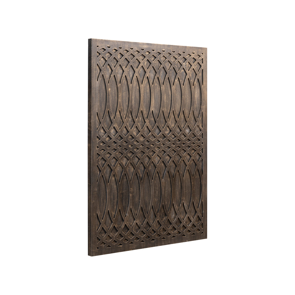 Osher Grey MDF wavy carved wallpanel rough S