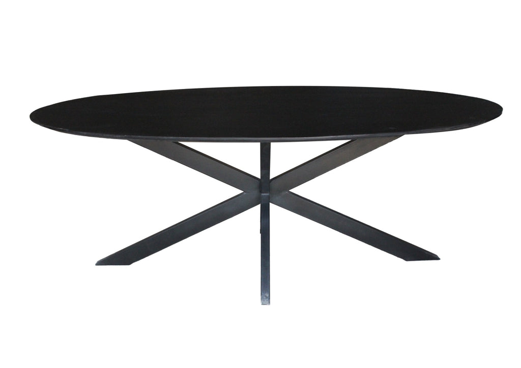 Oslo Black Oval 210 cm