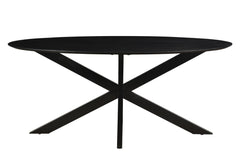 Oslo Oval Black 180 cm