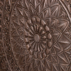 Restin Brown MDF antique carved wall panel rect