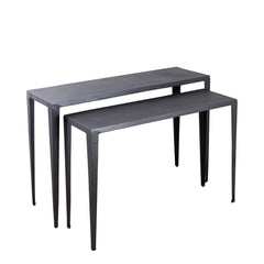 Rivva Black casted alu rectangle side table sv2