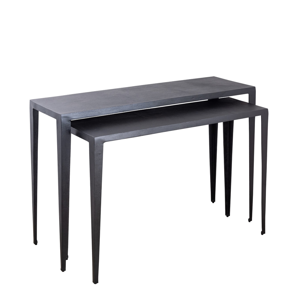 Rivva Black casted alu rectangle side table sv2