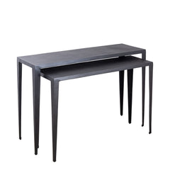 Rivva Black casted alu rectangle side table sv2