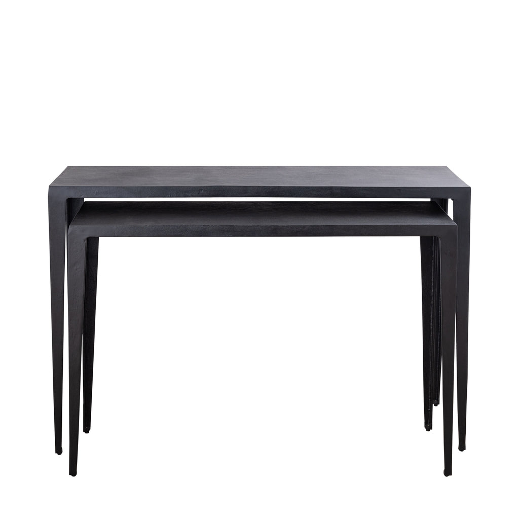 Rivva Black casted alu rectangle side table sv2