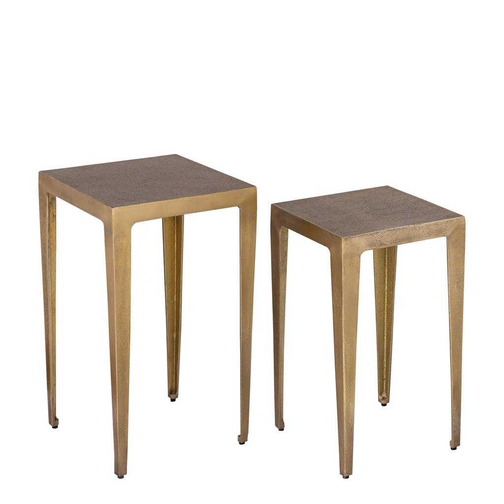 Rivva Brass casted alu square side table sv2 low