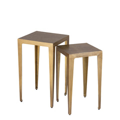 Rivva Brass casted alu square side table sv2 low