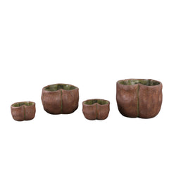 Roddie Rust cement wavy shaped pot M