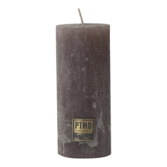 Rustic Ambient brown pillar candle 12x5