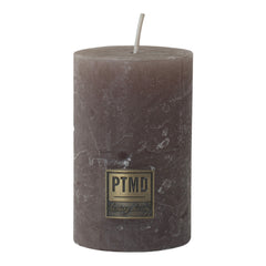 Rustic Ambient brown pillar candle 8x5