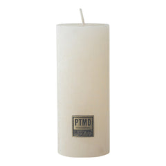 Rustic Hot white pillar candle