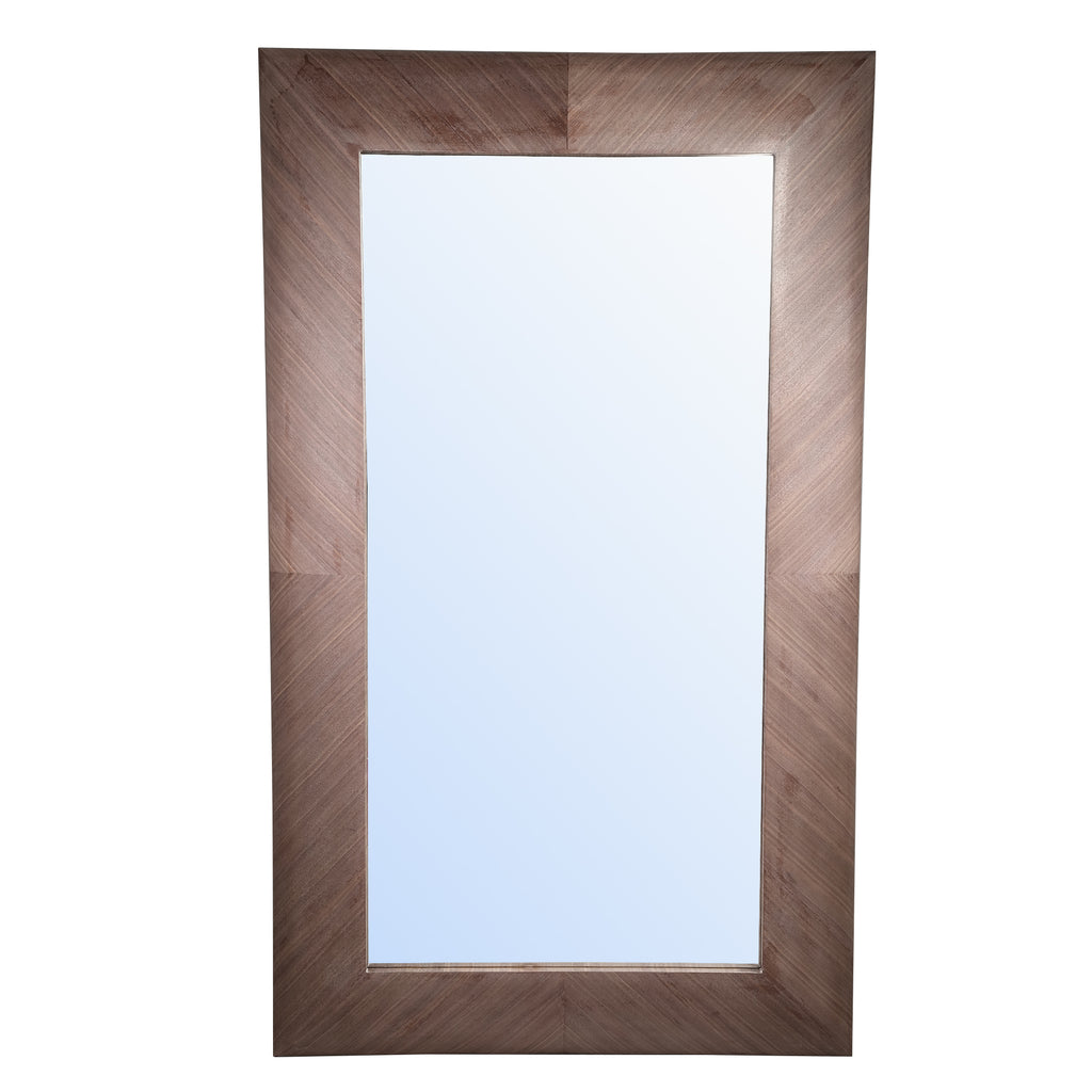 Salima Natural firwood veneer mirror rectangle L