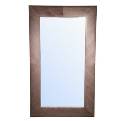 Salima Natural firwood veneer mirror rectangle L