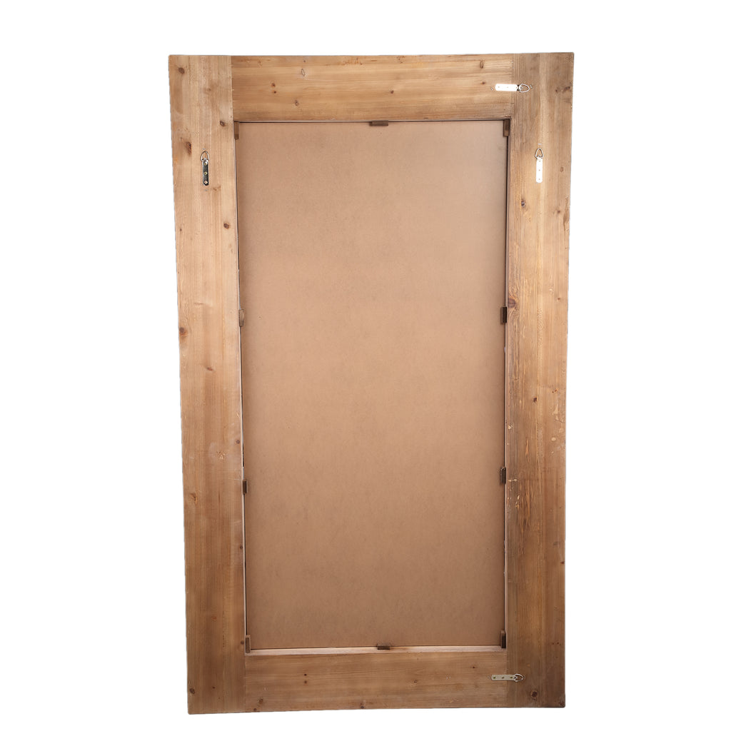 Salima Natural firwood veneer mirror rectangle L