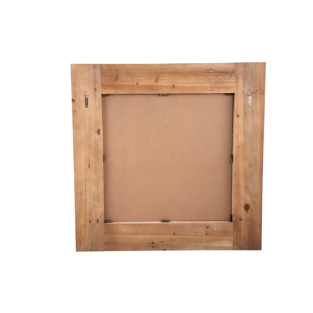 Salima Natural firwood veneer mirror rectangle S