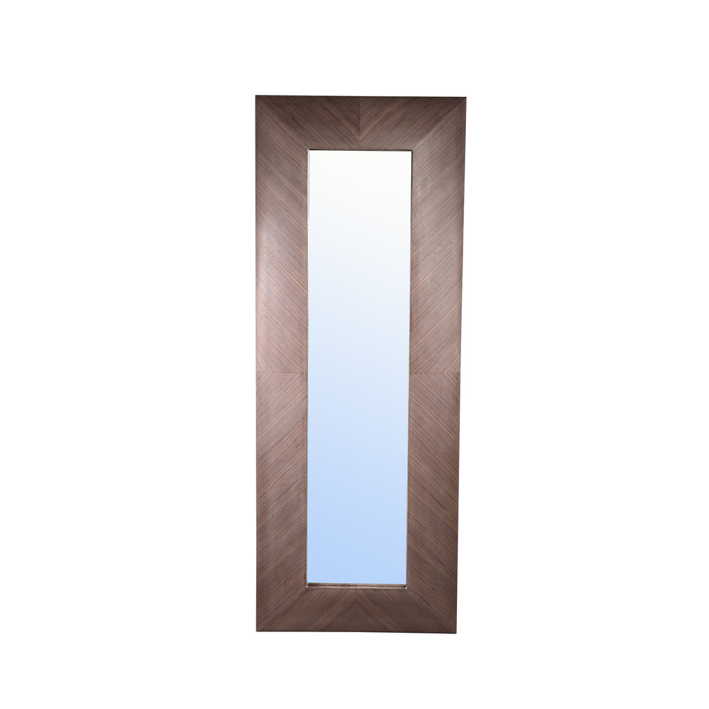 Salima Natural firwood veneer mirror square