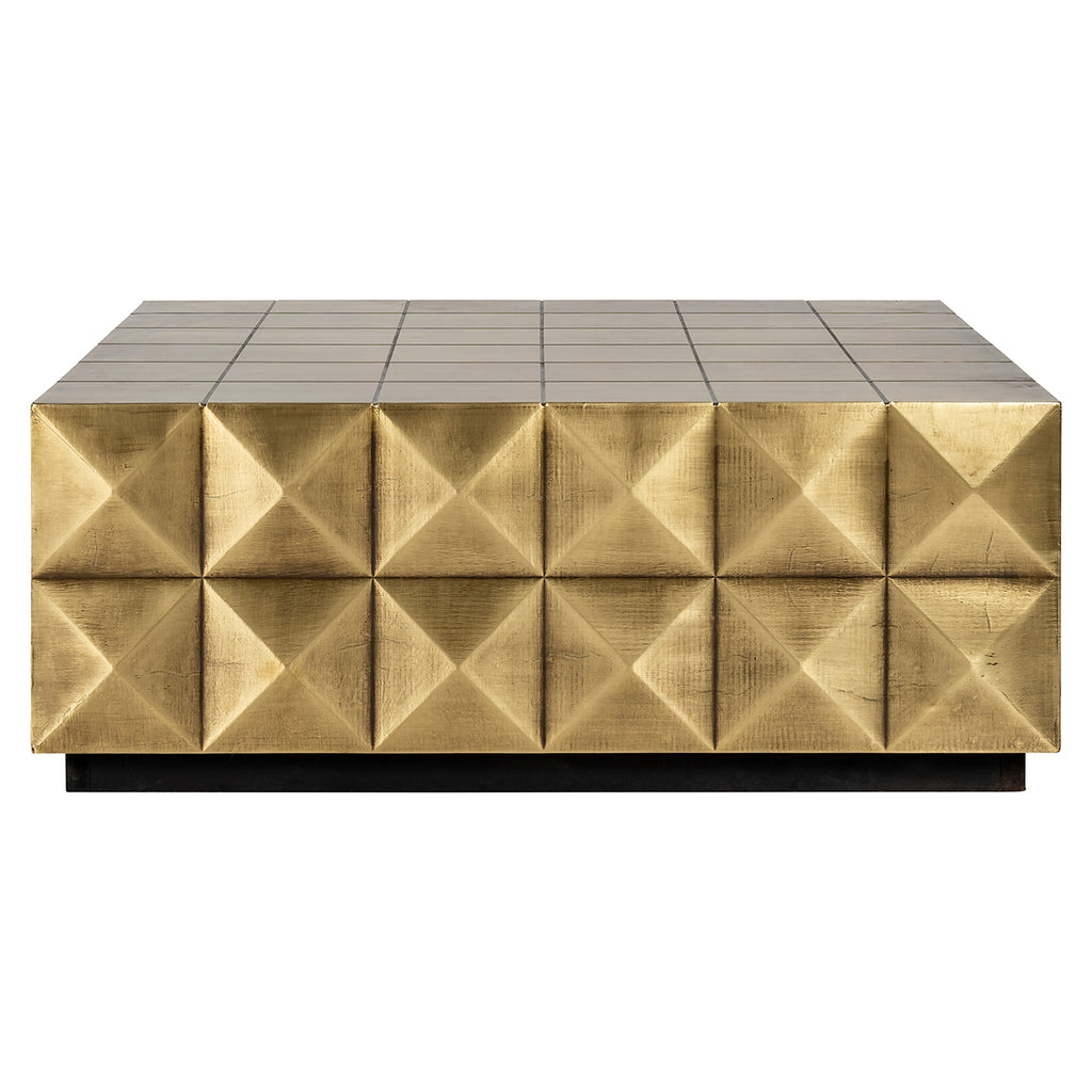 Salontafel Collada incl. glasplaat (Brushed Gold)