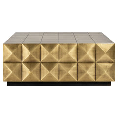 Salontafel Collada incl. glasplaat (Brushed Gold)