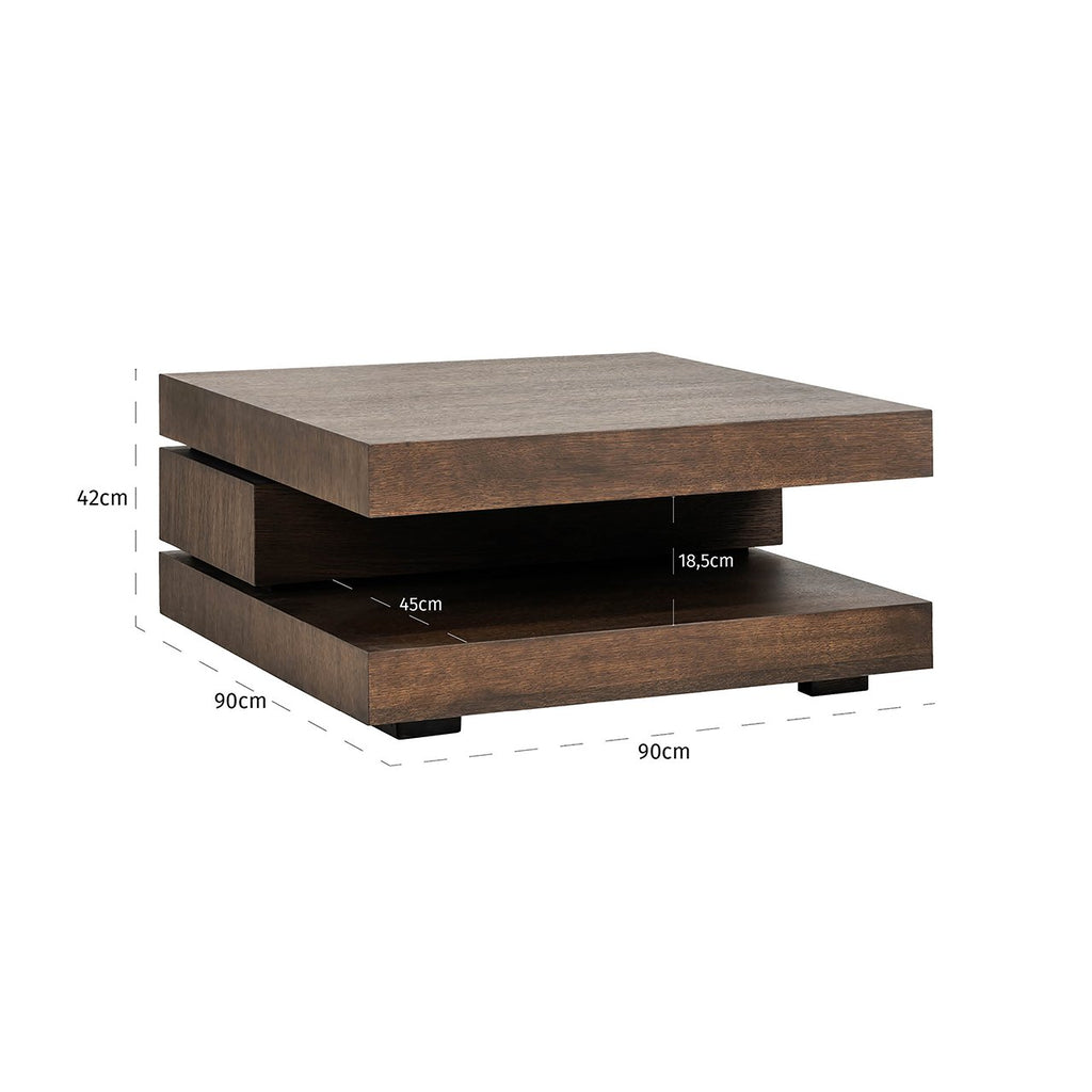 Salontafel Oakura blok C (Brown)