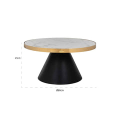 Salontafel Odin 80Ø  (Gold)