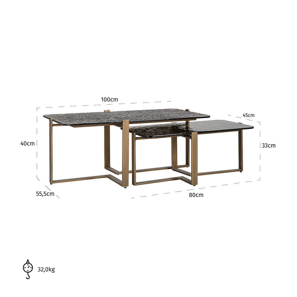 Salontafel Sterling set van 2