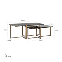 Salontafel Sterling set van 2