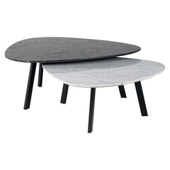 Salontafel Trocadero set van 2 (Black/white)