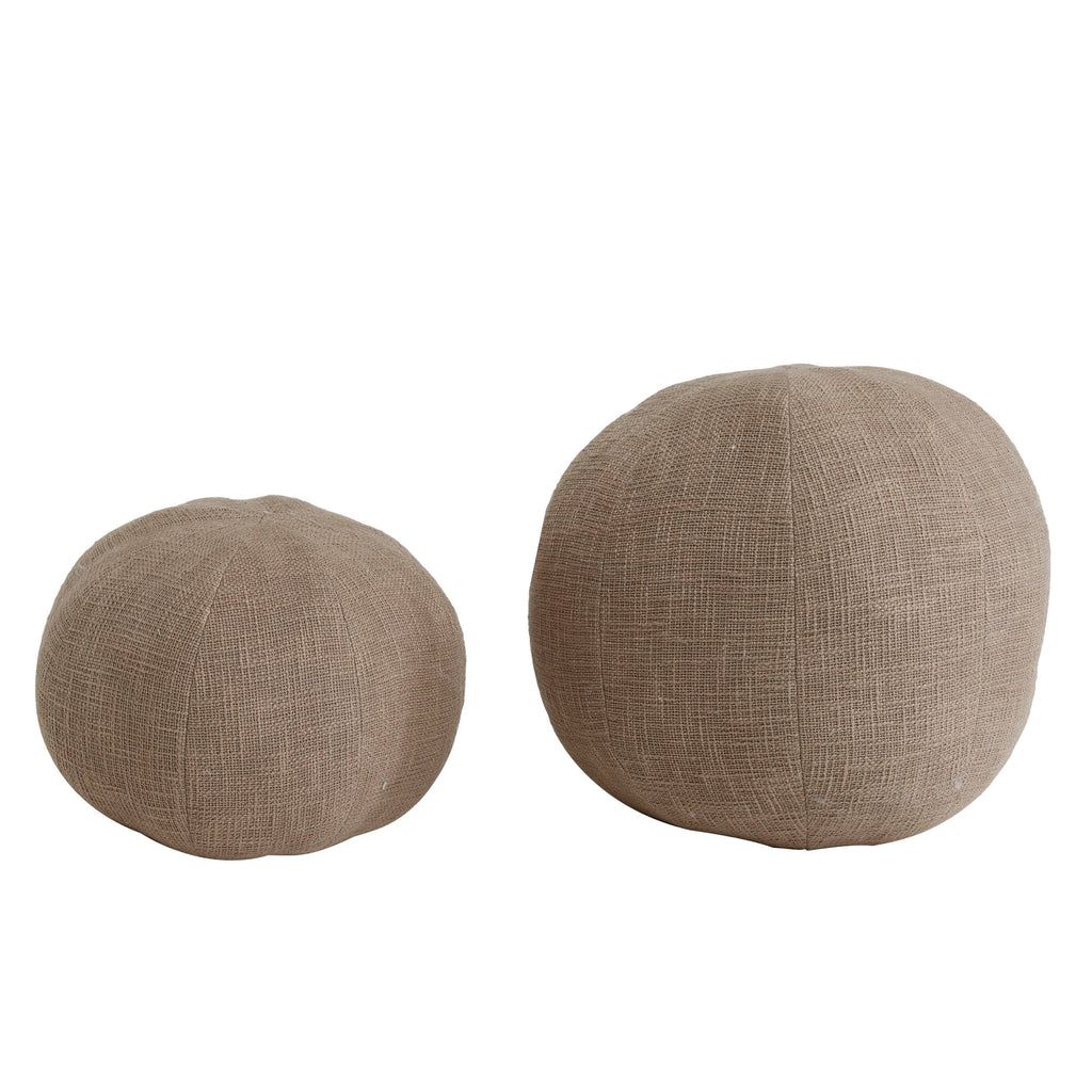 Sanah Brown boucle cushion ball L