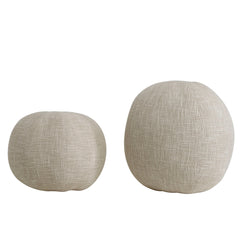 Sanah Cream boucle cushion ball L