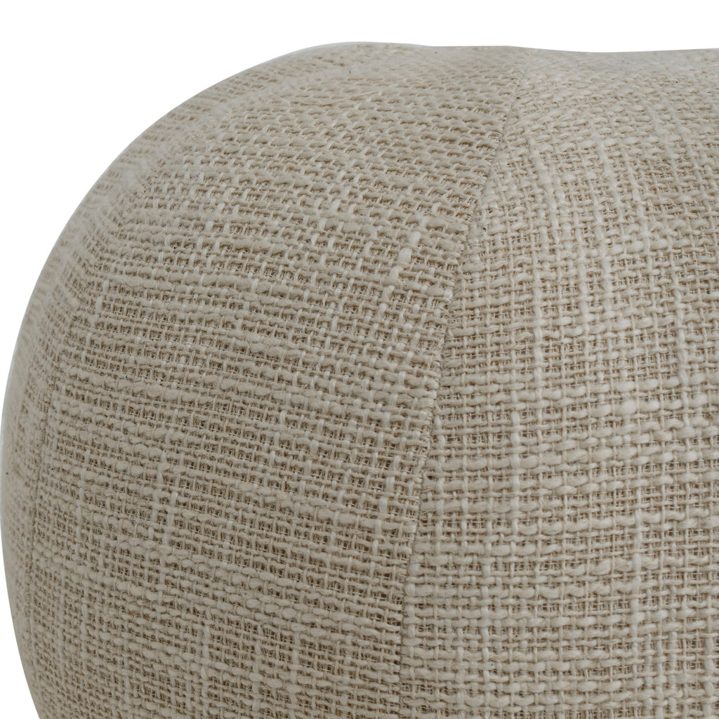 Sanah Cream boucle cushion ball L