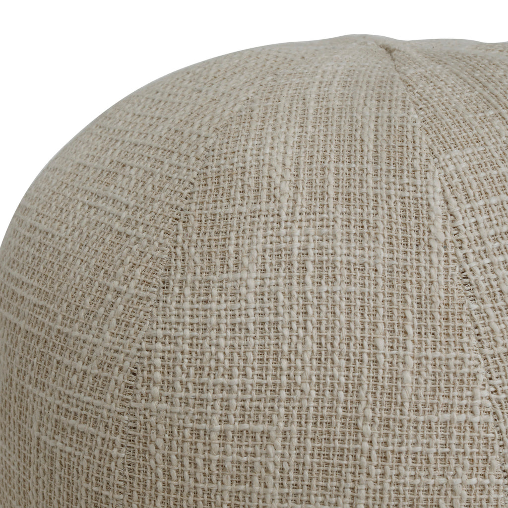 Sanah Cream boucle cushion ball S