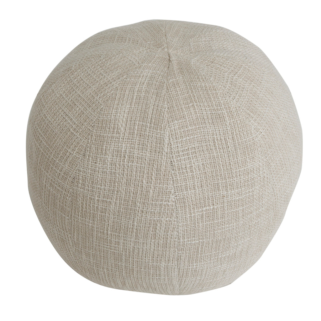 Sanah Cream boucle cushion ball S