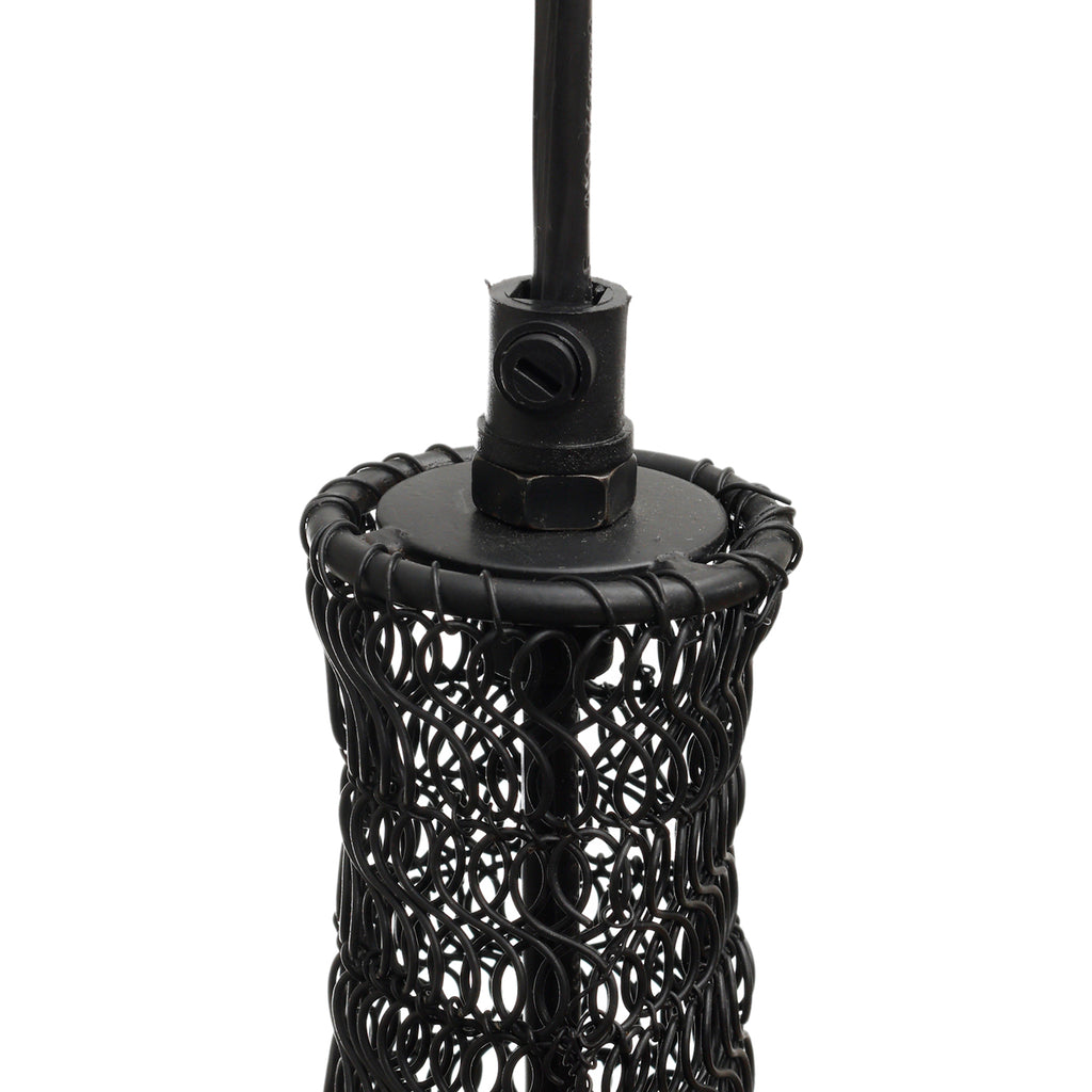 Sarsa Black iron hanging lamp wire design